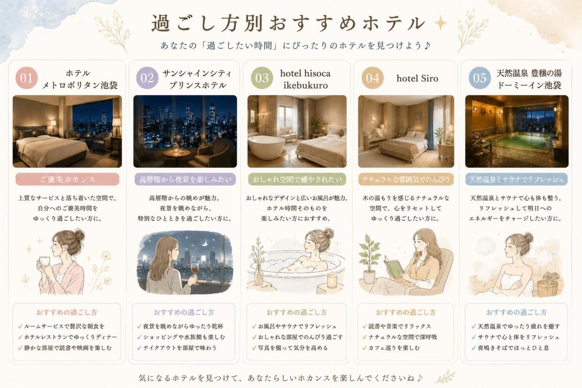 【池袋】過ごし方別ホカンスおすすめホテル
